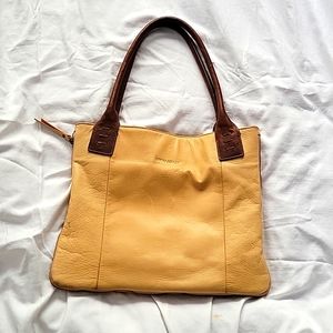 Cynthia Rowley 14" x 12" slim and spacious micro tote 100% buttery Leather